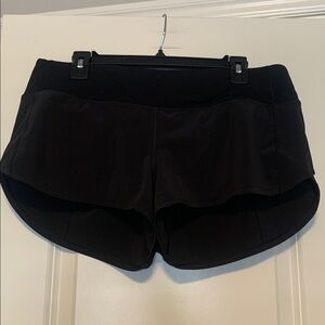Lululemon Black Speed Up Shorts, 2.5 inch, LR
Size 10, Excellent Condition